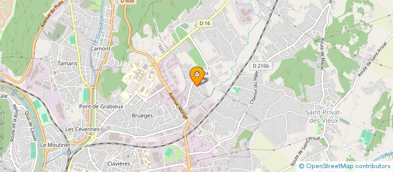 localisation de l'entreprise ETABLISSEMENTS LAMBERTIN FOURNIER à SAINT-PRIVAT-DES-VIEUX