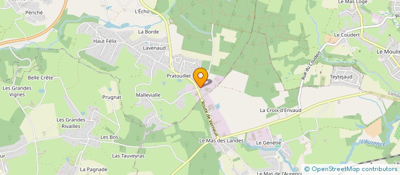 localisation de l'entreprise ETABLISSEMENTS LAMBERTY ET FILS à VERNEUIL-SUR-VIENNE