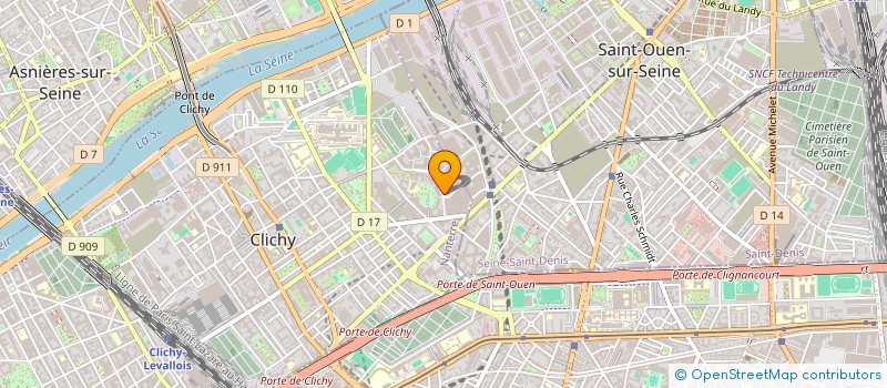 localisation de l'entreprise ETABLISSEMENTS LAMEGE SA à CLICHY