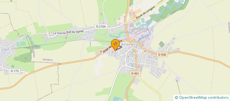 localisation de l'entreprise ETABLISSEMENTS LAMORY à AIRAINES