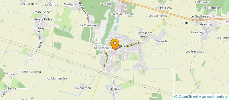 localisation de l'entreprise ETABLISSEMENTS LANDRE à ATHEE-SUR-CHER