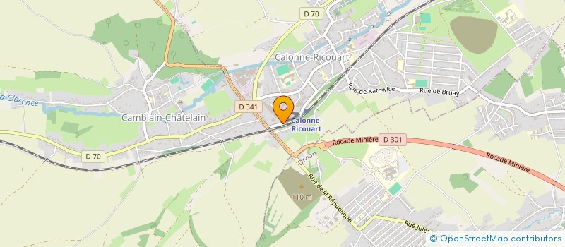 localisation de l'entreprise ETABLISSEMENTS LANSEL ET FILS à CALONNE-RICOUART