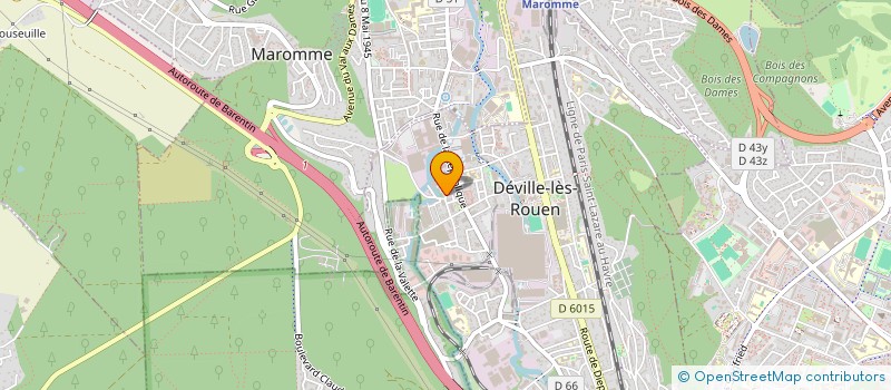 localisation de l'entreprise ETABLISSEMENTS LAOUREUX  DEVILLE-LES-ROUEN