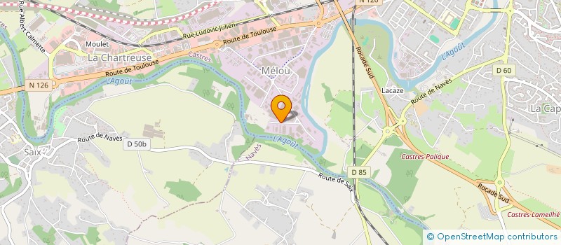 localisation de l'entreprise ETABLISSEMENTS LAPEYRE QUINCAILLERIE  CASTRES