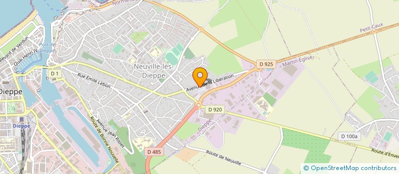 localisation de l'entreprise ETABLISSEMENTS LAPOSTOLLE SARL à DIEPPE