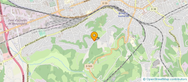 localisation de l'entreprise ETABLISSEMENTS LASCAUX à BRIVE LA GAILLARDE