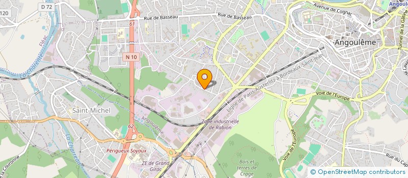 localisation de l'entreprise ETABLISSEMENTS LASSERRE à ANGOULEME