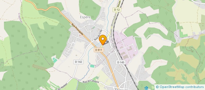 localisation de l'entreprise ETABLISSEMENTS LASVENES à LE MONTAT