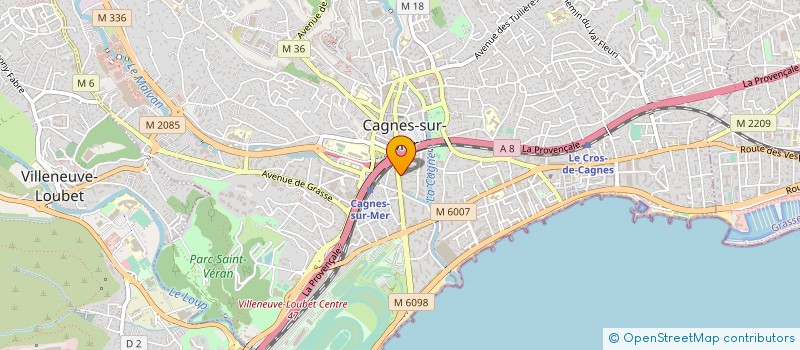 localisation de l'entreprise ETABLISSEMENTS LAUGIER ET COMPAGNIE à CAGNES SUR MER