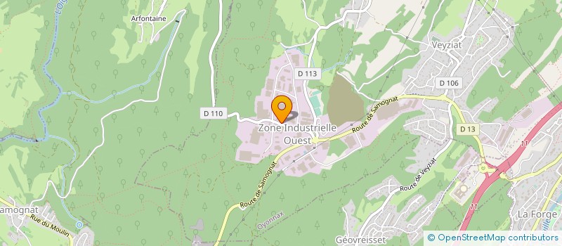 localisation de l'entreprise ETABLISSEMENTS LAURAND à OYONNAX