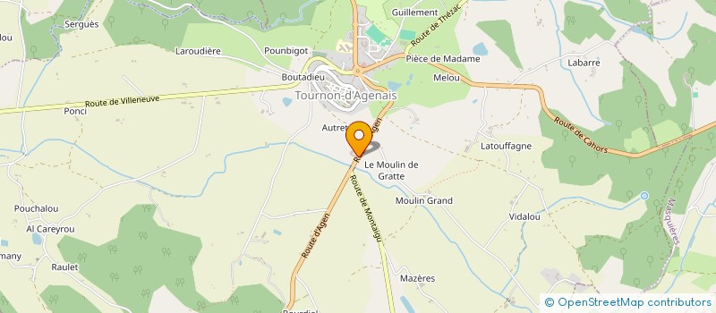 localisation de l'entreprise ETABLISSEMENTS LAURENT à TOURNON-D'AGENAIS