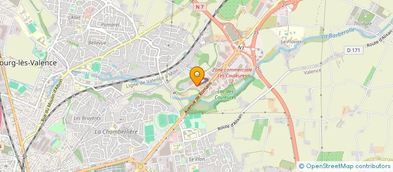 localisation de l'entreprise ETABLISSEMENTS LAURENT à VALENCE