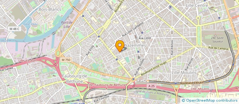 localisation de l'entreprise ETABLISSEMENTS LAURIDANT à LILLE
