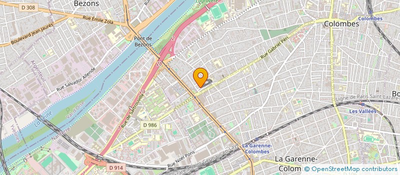 localisation de l'entreprise ETABLISSEMENTS LAUVERNIER à COLOMBES