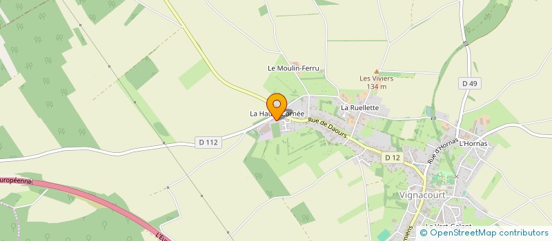 localisation de l'entreprise ETABLISSEMENTS LAVAQUERIE à VIGNACOURT