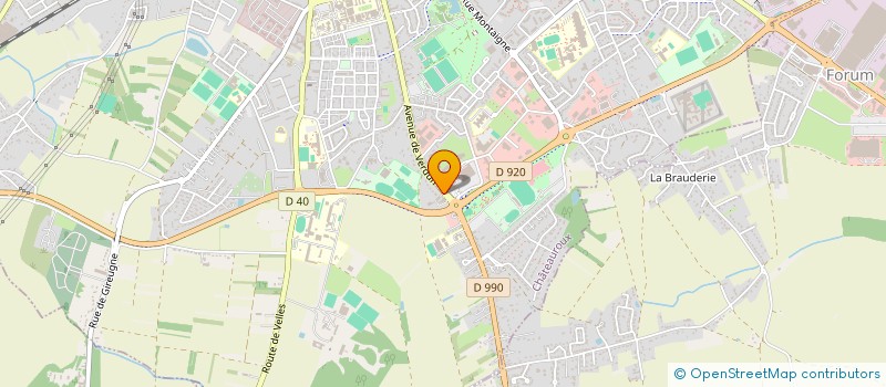 localisation de l'entreprise ETABLISSEMENTS LAVAUD à CHATEAUROUX