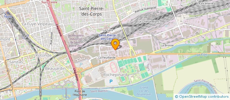 localisation de l'entreprise ETABLISSEMENTS LAVRUT S.A.  SAINT-PIERRE-DES-CORPS