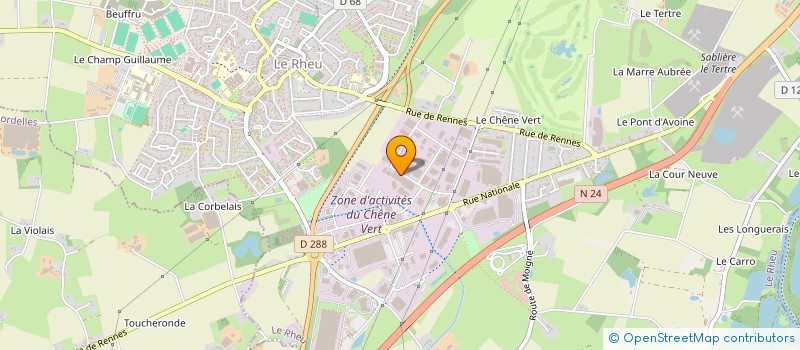 localisation de l'entreprise ETABLISSEMENTS LE BIHAN ET LE MOUEL  LE RHEU