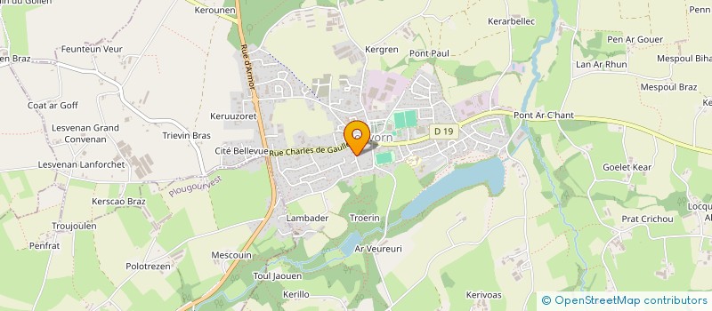 localisation de l'entreprise ETABLISSEMENTS LE BOHEC à PLOUVORN