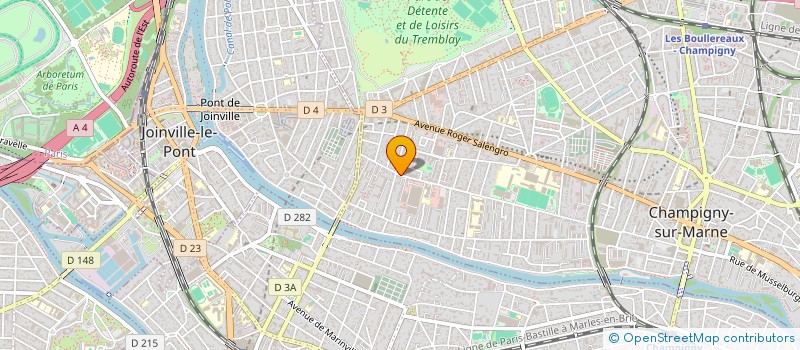 localisation de l'entreprise ETABLISSEMENTS LE GOAEC à CHAMPIGNY-SUR-MARNE