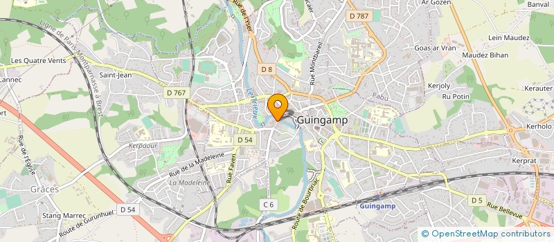 localisation de l'entreprise ETABLISSEMENTS LE GOFF à GUINGAMP