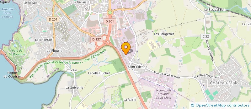 localisation de l'entreprise ETABLISSEMENTS LE GUEVEL à SAINT-MALO