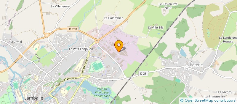 localisation de l'entreprise ETABLISSEMENTS LE MOINE à LAMBALLE-ARMOR