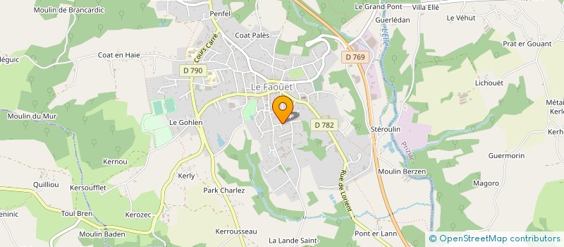 localisation de l'entreprise ETABLISSEMENTS LE MOUAL à PRIZIAC