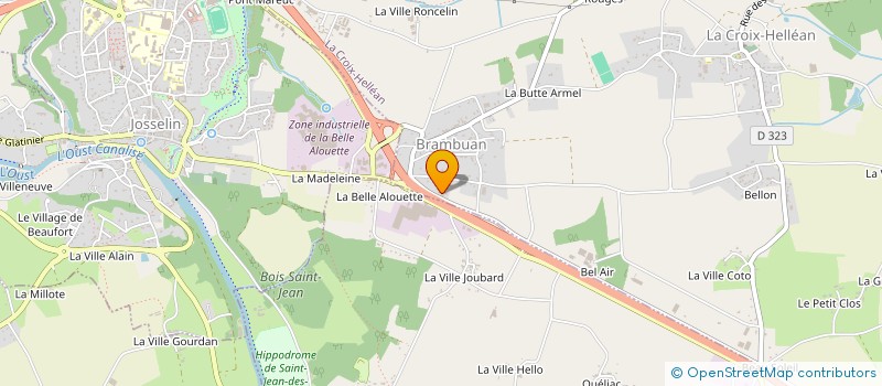 localisation de l'entreprise ETABLISSEMENTS LE PIOUFFLE à JOSSELIN