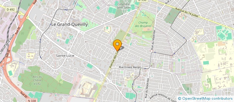 localisation de l'entreprise ETABLISSEMENTS LE ROUX  LE GRAND-QUEVILLY