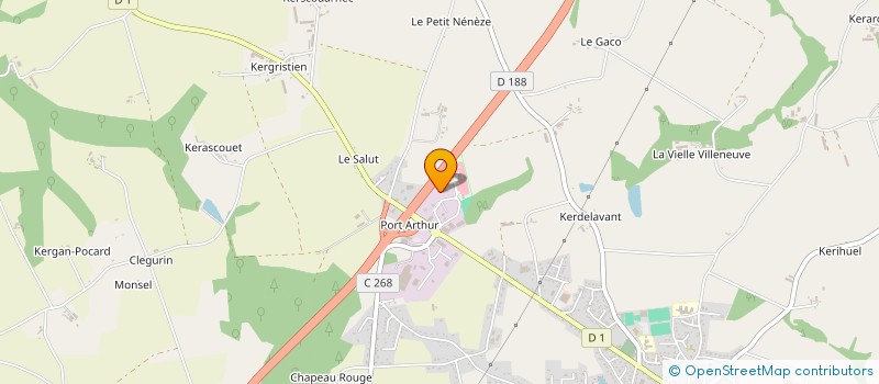 localisation de l'entreprise ETABLISSEMENTS LE ROUZO à PLUMELIAU-BIEUZY