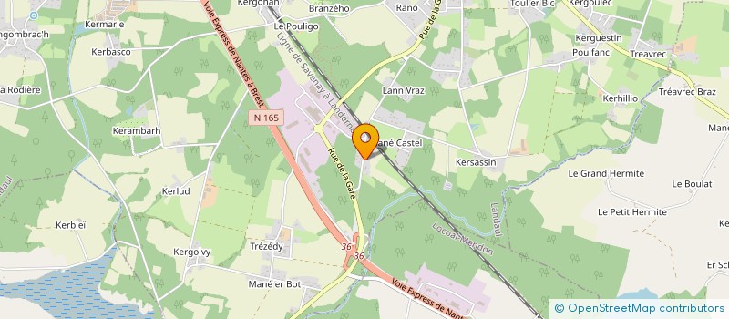 localisation de l'entreprise ETABLISSEMENTS LE RUYET à LANDEVANT
