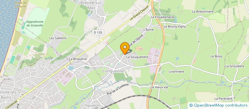 localisation de l'entreprise ETABLISSEMENTS LEBAILLIF à LONGUEVILLE