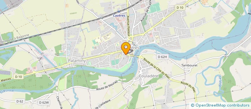 localisation de l'entreprise ETABLISSEMENTS LEBEL à CAZERES