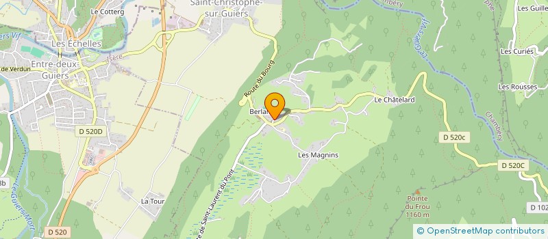 localisation de l'entreprise ETABLISSEMENTS LECA à SAINT-CHRISTOPHE-SUR-GUIERS