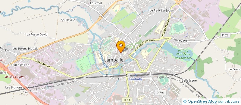 localisation de l'entreprise ETABLISSEMENTS LECOINTR'HOM  LAMBALLE-ARMOR