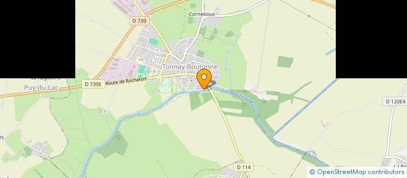 localisation de l'entreprise ETABLISSEMENTS LECUILLER  TONNAY-BOUTONNE