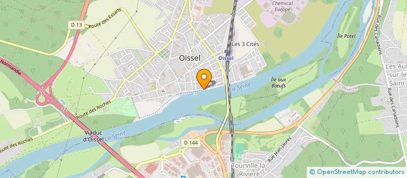localisation de l'entreprise ETABLISSEMENTS LEFEBVRE à OISSEL