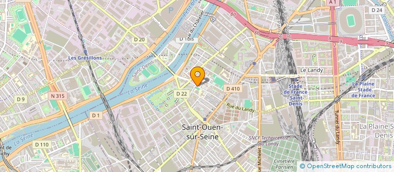 localisation de l'entreprise ETABLISSEMENTS LEFEVRE-BRETON  SAINT-OUEN-SUR-SEINE