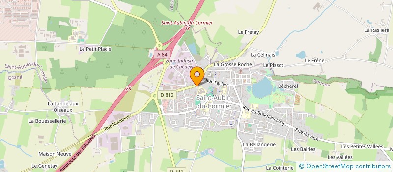 localisation de l'entreprise ETABLISSEMENTS LEFORT à MEZIERES-SUR-COUESNON