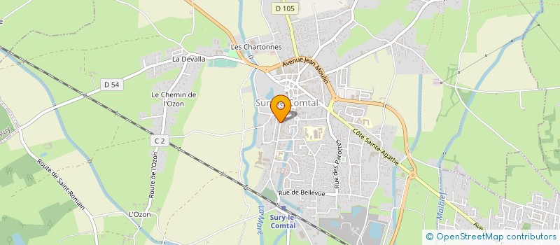 localisation de l'entreprise ETABLISSEMENTS LEFRANC à SURY-LE-COMTAL