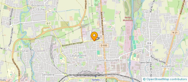 localisation de l'entreprise ETABLISSEMENTS LEGATHE SOCIETE ANONYME à TARBES