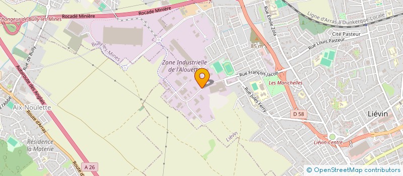 localisation de l'entreprise ETABLISSEMENTS LEGAULT à LIEVIN