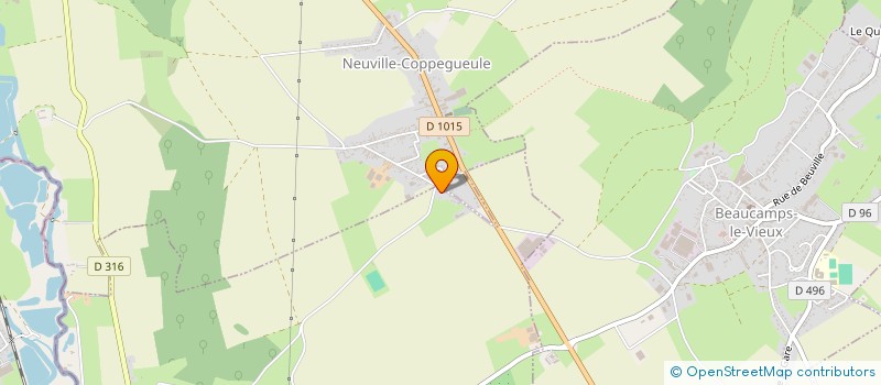 localisation de l'entreprise ETABLISSEMENTS LELIEVRE à BEAUCAMPS-LE-VIEUX