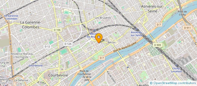localisation de l'entreprise ETABLISSEMENTS LELOUARN à COURBEVOIE
