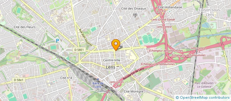 localisation de l'entreprise ETABLISSEMENTS LEMANSKI à LENS