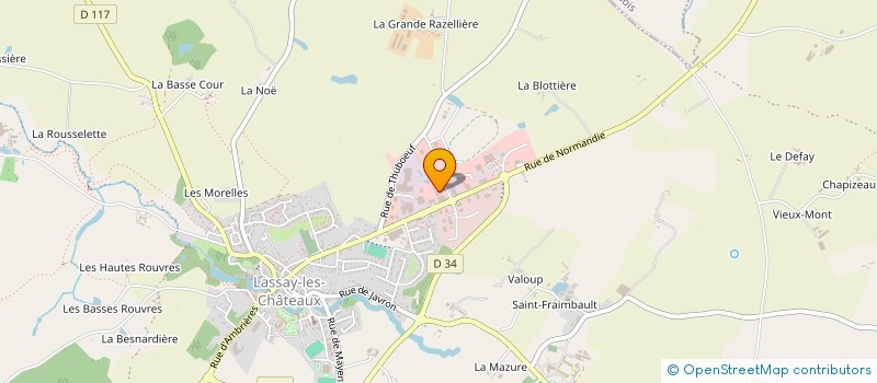 localisation de l'entreprise ETABLISSEMENTS LEMARIE à LASSAY-LES-CHATEAUX