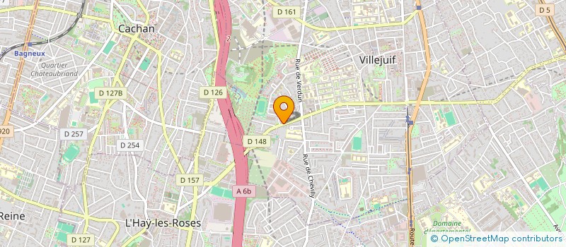 localisation de l'entreprise ETABLISSEMENTS LEON ROHART à VILLEJUIF