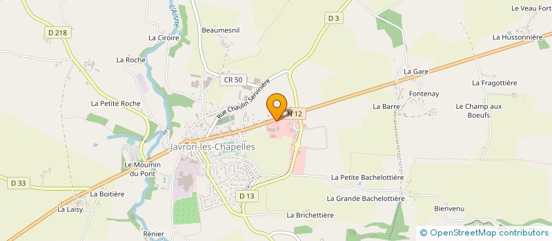 localisation de l'entreprise ETABLISSEMENTS LEPINAY à JAVRON-LES-CHAPELLES