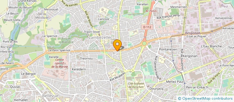 localisation de l'entreprise ETABLISSEMENTS LEROUX ET COMPAGNIE à BREST